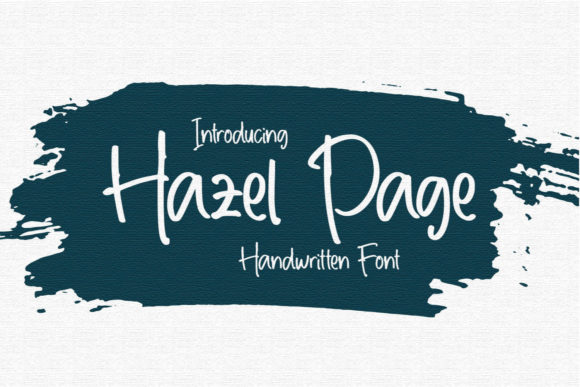 Hazel Page Font Poster 1