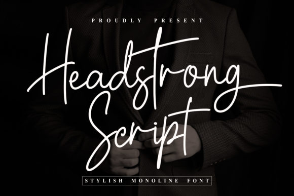 Headstrong Script Font Poster 1