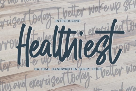 Healthiest Font Poster 1