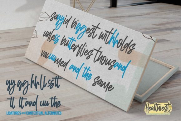 Healthiest Font Poster 2