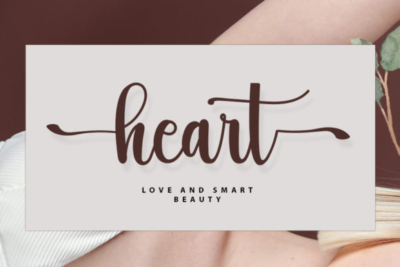 Heart Font Poster 1