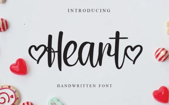 Heart Font Poster 1