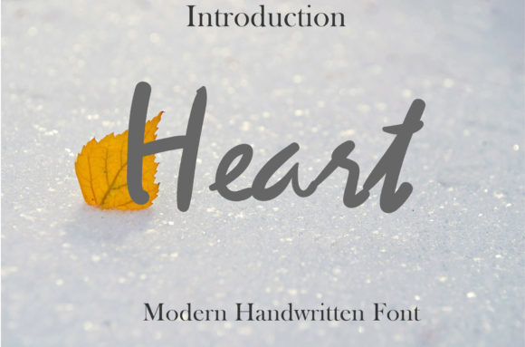 Heart Font Poster 1