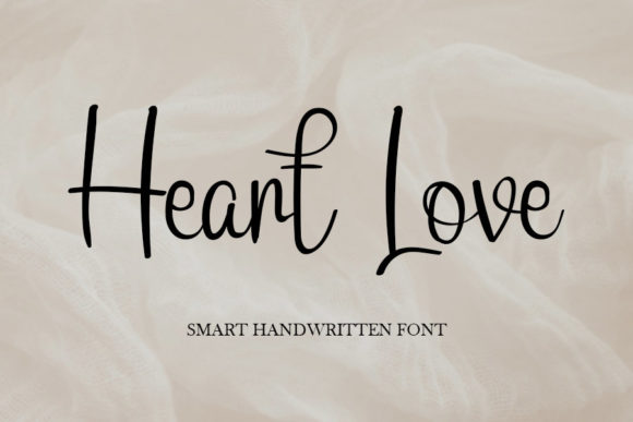Heart Love Font Poster 1