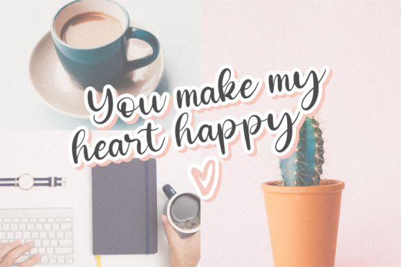 Heartbold Font Poster 5