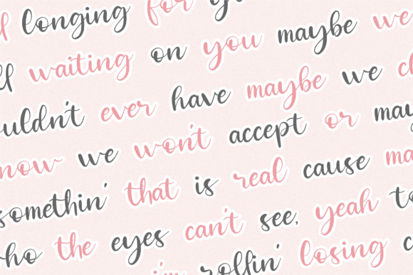 Heartbold Font Poster 7