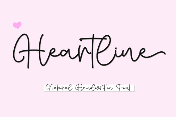 Heartline Font Poster 1