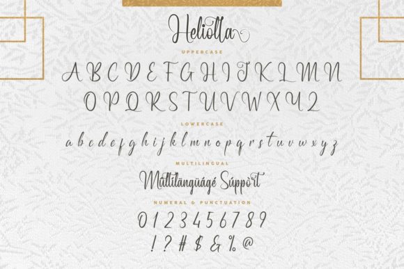 Heliolla Font Poster 4