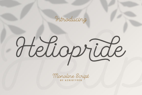 Heliopride Font Poster 1