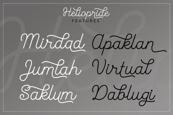 Heliopride Font Poster 3