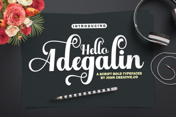 Hello Adegalin Font Poster 1