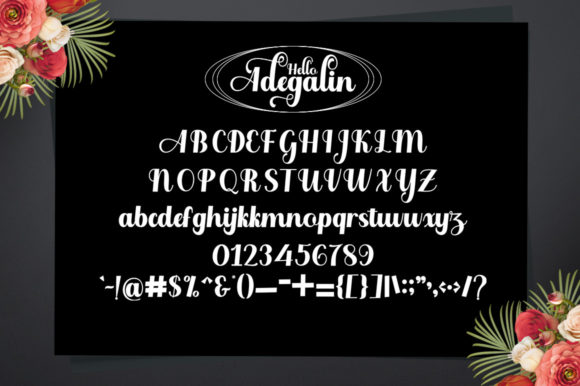 Hello Adegalin Font Poster 9