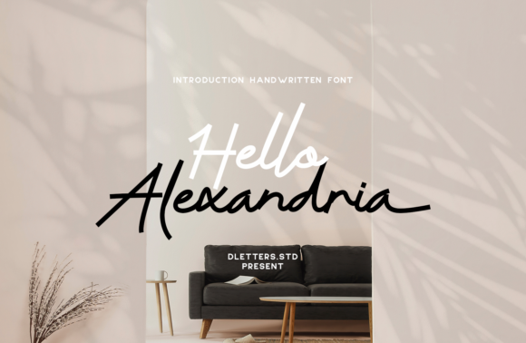 Hello Alexandria Font Poster 1