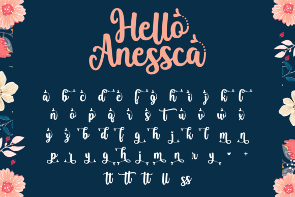 Hello Anessca Font Poster 8