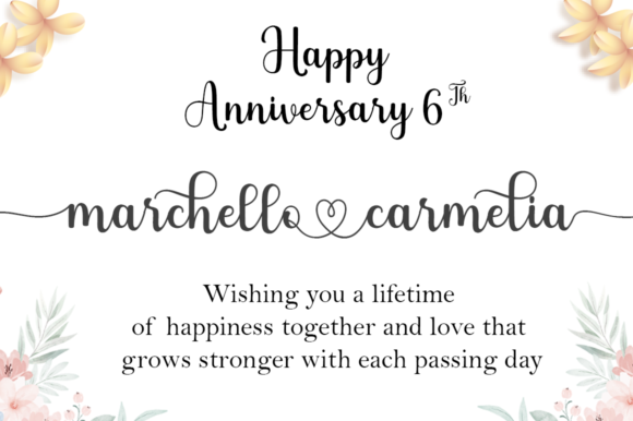 Hello Angelia Font Poster 7