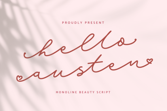 Hello Austen Font Hello Austen Font Poster 1