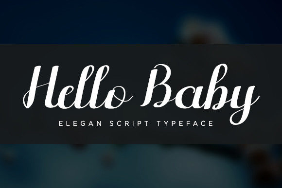 Hello Baby Font Poster 1