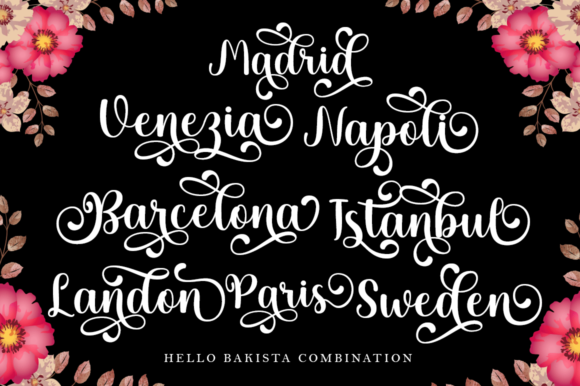 Hello Bakista Script Font Poster 6