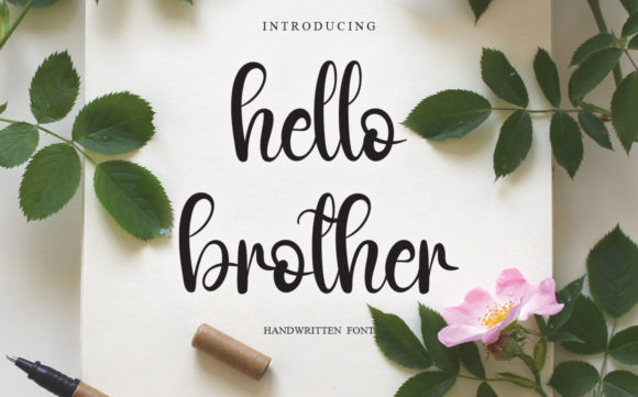 Hello Brother Font Poster 1