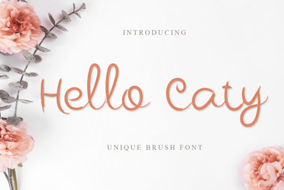 Hello Caty Font Poster 1