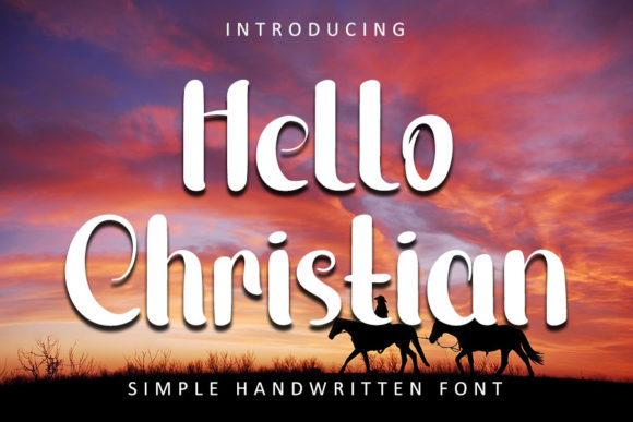 Hello Christian Font Poster 1