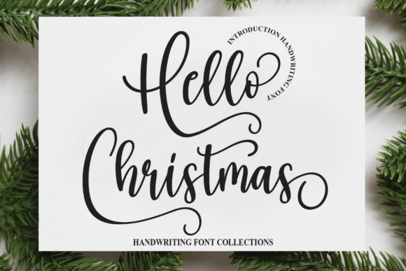 Hello Christmas Font Poster 1