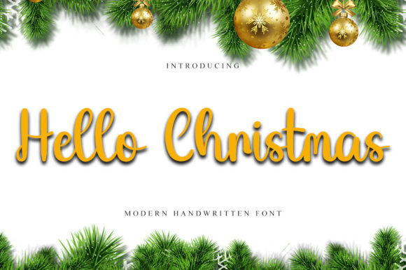 Hello Christmas Font Poster 1