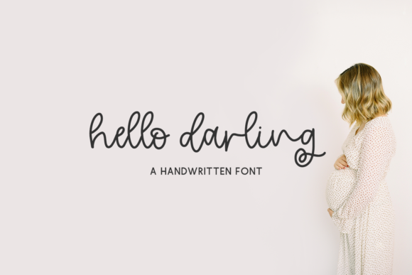 Hello Darling Script Font Poster 1