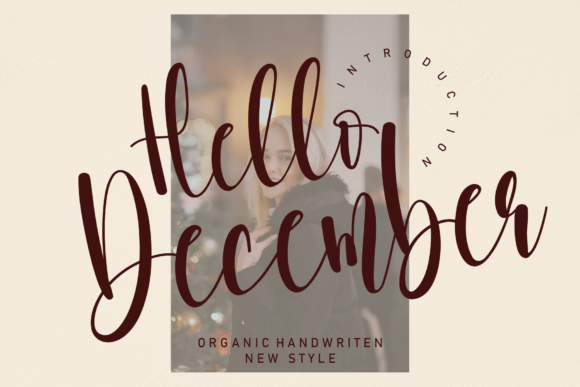 Hello December Font Poster 1
