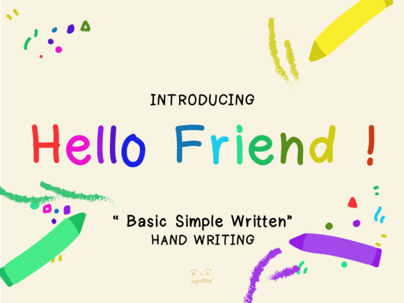 Hello Friend Font Poster 1