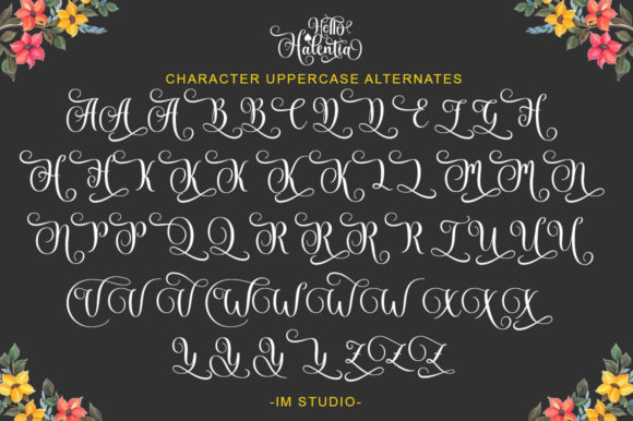 Hello Halentia Font Poster 12