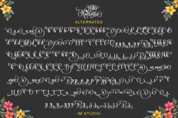 Hello Halentia Font Poster 10