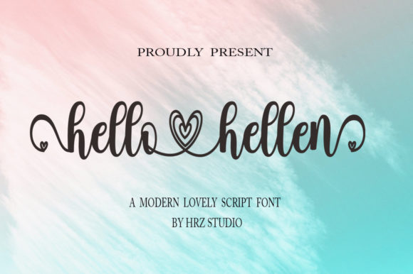 Hello Hellen Font Poster 1