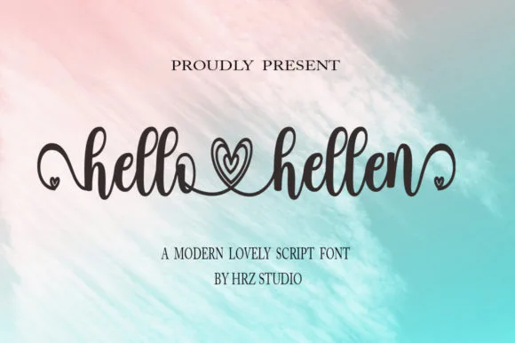 Hello Hellen Font Hello Hellen Font Poster 1