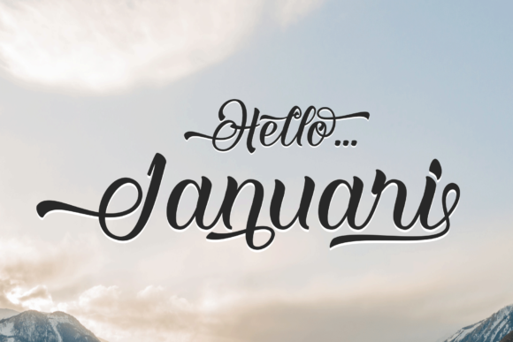 Hello Januari Font Poster 1