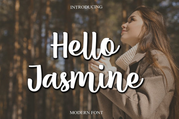 Hello Jasmine Font Poster 1
