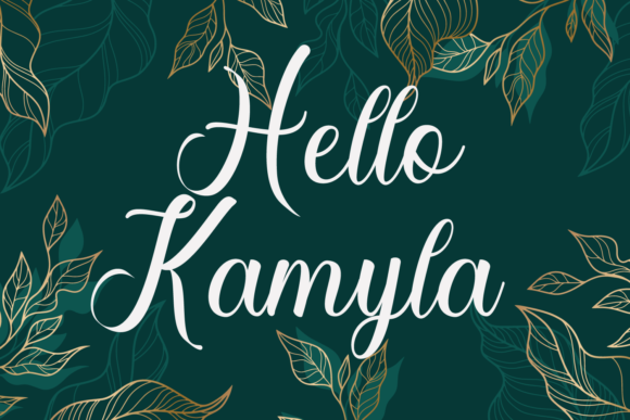 Hello Kamyla Font Poster 1