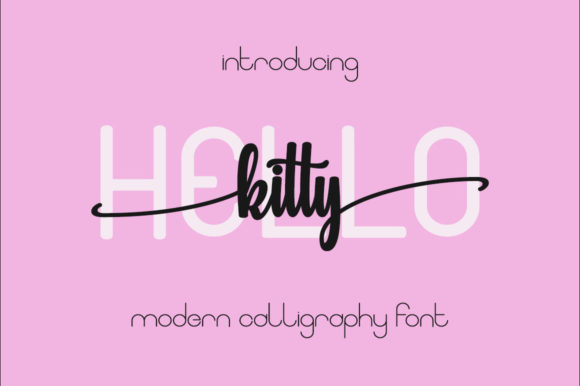 Hello Kitty Font Poster 1