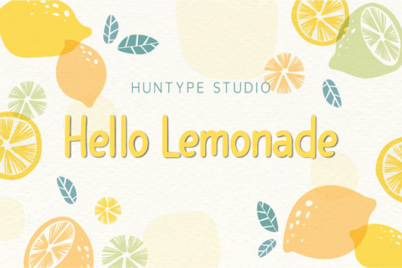 Hello Lemonade Font Poster 1