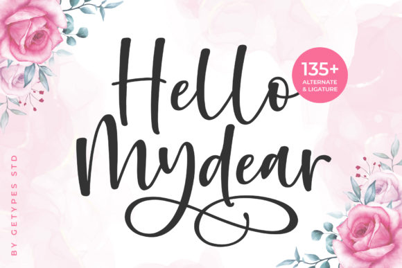 Hello Mydear Font Poster 1