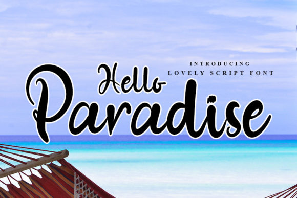 Hello Paradise Font Poster 1