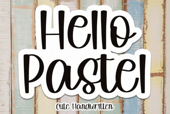 Hello Pastel Font Hello Pastel Font Poster 1