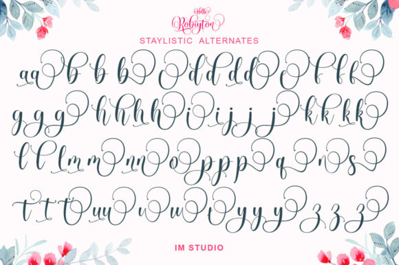 Hello Robiyton Font Poster 8
