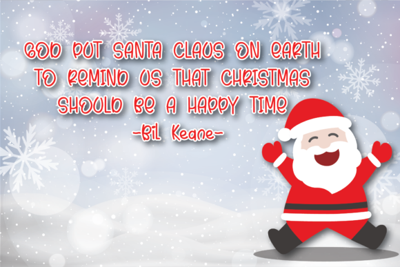 Hello Santa Font Poster 2