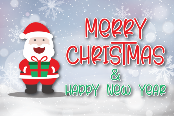Hello Santa Font Poster 3