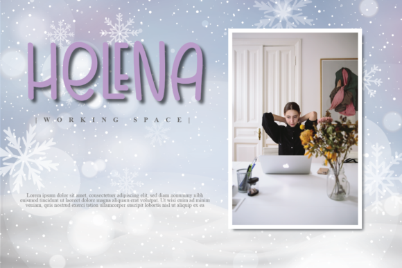 Hello Santa Font Poster 4