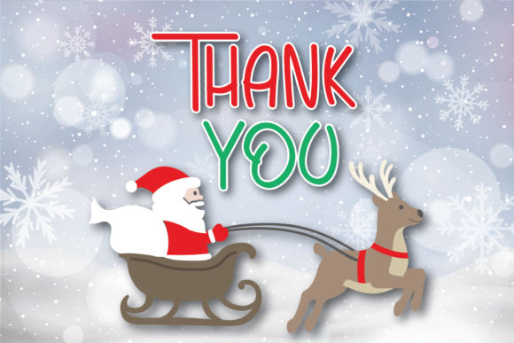 Hello Santa Font Poster 5