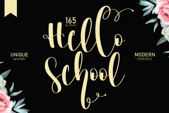 Hello School Font Poster 1