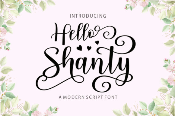 Hello Shanty Font Poster 1