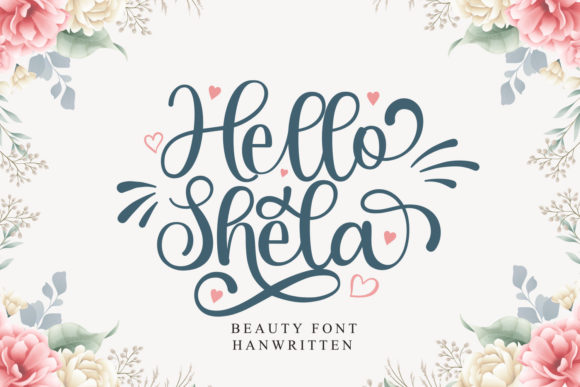 Hello Shela Font Poster 1